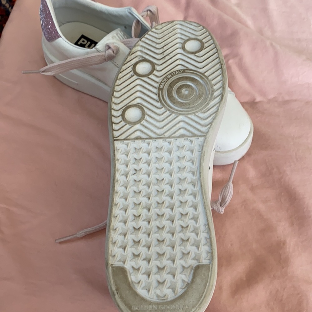 Size 7 White with Pink Glitter. Wore 3 times - Picture 4 of 10